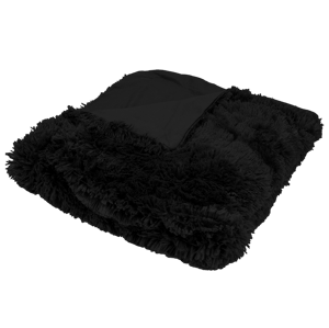 Kvalitex Luxusní deka s dlouhým vlasem 150x200cm ČERNÁ