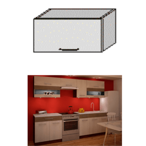 Kuchyňská skříňka JURA NEW IA OG-60, rigoleto light/dark