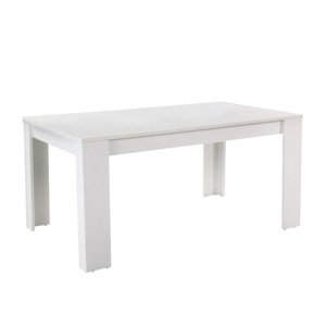 Jídelní stůl, bílý, 140x80 cm, TOMY