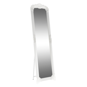 Stojanové zrcadlo CASIUS, bílá / stříbrná