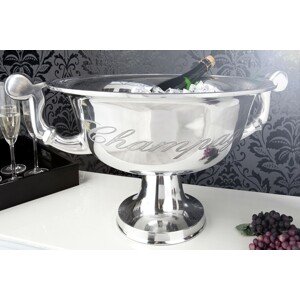 Estila Luxusní elegantní nádoba na Champagne 65 cm stříbrná