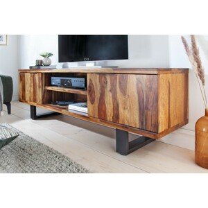 Estila Moderní elegantní TV stolek Fire and Earth 160cm ze dřeva sheesham