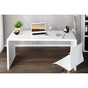 Estila Moderní designový kancelářský stůl Fast Trade bílý 140cm