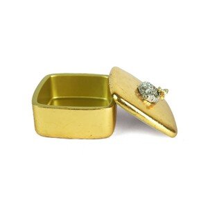 Estila Designová a luxusní zlatá šperkovnice Beea 12cm