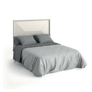 Estila Masivní luxusní postel Estoril s hranatým čelem a čalouněným rámem na matraci 135/150 / 180cm
