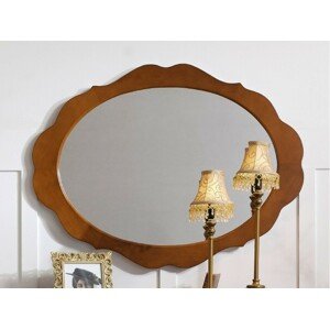 Estila Luxusní rustikální oválné zrcadlo RUSTICA zdobené nástěnné