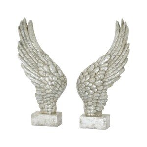 Estila Socha pár antických stříbrných andělských křídel