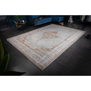 Estila Orientální šedě-hnědý vzorovaný koberec Caubbar II s vintage efektem 350cm