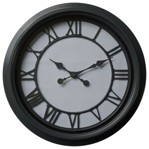Estila Moderní nástěnné hodiny Denya kruhového tvaru v černobílém provedení 59cm