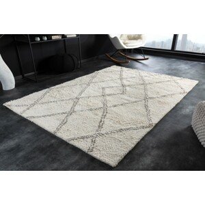 Estila Moderní stylový vlněný koberec Euphoria v béžové barvě 230x160cm
